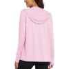 imageMAGCOMSEN Jackets for Women Full Zip Up Lightweight Long Sleeve UPF 50 Workout Workout Sun Protection HoodieLight Pink