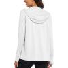 imageMAGCOMSEN Jackets for Women Full Zip Up Lightweight Long Sleeve UPF 50 Workout Workout Sun Protection HoodieWhite