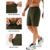 imageMAGCOMSEN Mens Athletic Running Shorts 8quot Quick Dry Lightweight Workout Gym Sports Hiking Shorts UPF 50 with 3 PocketsArmy Green
