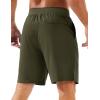 imageMAGCOMSEN Mens Athletic Running Shorts 8quot Quick Dry Lightweight Workout Gym Sports Hiking Shorts UPF 50 with 3 PocketsArmy Green