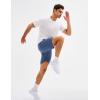 imageMAGCOMSEN Mens Athletic Running Shorts 8quot Quick Dry Lightweight Workout Gym Sports Hiking Shorts UPF 50 with 3 PocketsBlue Gray