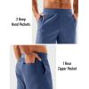 imageMAGCOMSEN Mens Athletic Running Shorts 8quot Quick Dry Lightweight Workout Gym Sports Hiking Shorts UPF 50 with 3 PocketsBlue Gray