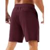 imageMAGCOMSEN Mens Athletic Running Shorts 8quot Quick Dry Lightweight Workout Gym Sports Hiking Shorts UPF 50 with 3 PocketsBurgundy