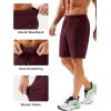 imageMAGCOMSEN Mens Athletic Running Shorts 8quot Quick Dry Lightweight Workout Gym Sports Hiking Shorts UPF 50 with 3 PocketsBurgundy