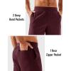 imageMAGCOMSEN Mens Athletic Running Shorts 8quot Quick Dry Lightweight Workout Gym Sports Hiking Shorts UPF 50 with 3 PocketsBurgundy