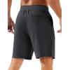 imageMAGCOMSEN Mens Athletic Running Shorts 8quot Quick Dry Lightweight Workout Gym Sports Hiking Shorts UPF 50 with 3 PocketsDark Grey