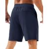 imageMAGCOMSEN Mens Athletic Running Shorts 8quot Quick Dry Lightweight Workout Gym Sports Hiking Shorts UPF 50 with 3 PocketsNavy