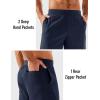 imageMAGCOMSEN Mens Athletic Running Shorts 8quot Quick Dry Lightweight Workout Gym Sports Hiking Shorts UPF 50 with 3 PocketsNavy