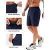 imageMAGCOMSEN Mens Athletic Running Shorts 8quot Quick Dry Lightweight Workout Gym Sports Hiking Shorts UPF 50 with 3 PocketsNavy