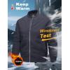 imageMAGCOMSEN Mens Bomber Jacket Casual Windproof Quilted Jacket Full Zip Windbreaker Winter Warm Varsity Jacket with PocketsDark Grey