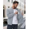 imageMAGCOMSEN Mens Bomber Jacket Casual Windproof Quilted Jacket Full Zip Windbreaker Winter Warm Varsity Jacket with PocketsLight Grey