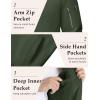 imageMAGCOMSEN Mens Bomber Jacket Lightweight Casual Windbreaker Spring Fall Zip Up Coat with 5 Pocket01 Army Green