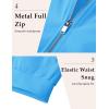 imageMAGCOMSEN Mens Bomber Jacket Lightweight Casual Windbreaker Spring Fall Zip Up Coat with 5 Pocket01 Ice Blue