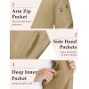 imageMAGCOMSEN Mens Bomber Jacket Lightweight Casual Windbreaker Spring Fall Zip Up Coat with 5 Pocket01 Khaki