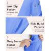 imageMAGCOMSEN Mens Bomber Jacket Lightweight Casual Windbreaker Spring Fall Zip Up Coat with 5 Pocket01 Light Blue