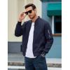imageMAGCOMSEN Mens Bomber Jacket Lightweight Casual Windbreaker Spring Fall Zip Up Coat with 5 Pocket01 Navy