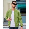 imageMAGCOMSEN Mens Bomber Jacket Lightweight Casual Windbreaker Spring Fall Zip Up Coat with 5 Pocket01 Olive Green