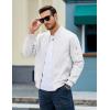 imageMAGCOMSEN Mens Bomber Jacket Lightweight Casual Windbreaker Spring Fall Zip Up Coat with 5 Pocket01 White