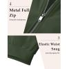 imageMAGCOMSEN Mens Bomber Jacket Lightweight Casual Windbreaker Spring Fall Zip Up Coat with 5 Pocket02 Army Green