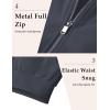 imageMAGCOMSEN Mens Bomber Jacket Lightweight Casual Windbreaker Spring Fall Zip Up Coat with 5 Pocket02 Dark Grey