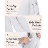 imageMAGCOMSEN Mens Bomber Jacket Lightweight Casual Windbreaker Spring Fall Zip Up Coat with 5 Pocket02 White