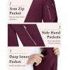 imageMAGCOMSEN Mens Bomber Jacket Lightweight Casual Windbreaker Spring Fall Zip Up Coat with 5 Pocket02 Wine Red