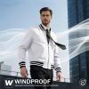 imageMAGCOMSEN Mens Bomber Jacket Lightweight Windbreaker Jackets Zip Up Windproof Jackets Casual Spring Fall Coat for GolfWhite