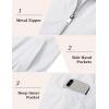 imageMAGCOMSEN Mens Bomber Jacket Lightweight Windbreaker Jackets Zip Up Windproof Jackets Casual Spring Fall Coat for GolfWhite