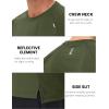 imageMAGCOMSEN Mens Dry Fit Shirts Mesh Short Sleeve Athletic Lightweight Workout Performance Hiking ShirtArmygreen