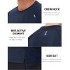 imageMAGCOMSEN Mens Dry Fit Shirts Mesh Short Sleeve Athletic Lightweight Workout Performance Hiking ShirtNavy