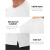 imageMAGCOMSEN Mens Dry Fit Shirts Mesh Short Sleeve Athletic Lightweight Workout Performance Hiking ShirtWhite
