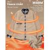 imageMAGCOMSEN Mens Flannel Shirt Fleece Lined Heavyweight Flannel Jacket Cotton Button Up Plaid Shirt Warm Winter CoatBlack