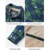 imageMAGCOMSEN Mens Flannel Shirt Fleece Lined Heavyweight Flannel Jacket Cotton Button Up Plaid Shirt Warm Winter CoatGreen