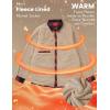 imageMAGCOMSEN Mens Flannel Shirt Fleece Lined Heavyweight Flannel Jacket Cotton Button Up Plaid Shirt Warm Winter CoatOrange
