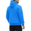 imageMAGCOMSEN Mens Fleece Hoodie Sherpa Jacket Full Zip Warm Fuzzy Windproof Winter Coats Hooded OutwearAzure