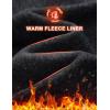imageMAGCOMSEN Mens Fleece Jacket Lightweight Full Zip Jackets Casual Soft Warm Winter Coats Zip Up Sweater with PocketsBlack Heather