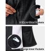 imageMAGCOMSEN Mens Fleece Jacket Lightweight Full Zip Jackets Casual Soft Warm Winter Coats Zip Up Sweater with PocketsBlack Heather