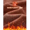 imageMAGCOMSEN Mens Fleece Jacket Lightweight Full Zip Jackets Casual Soft Warm Winter Coats Zip Up Sweater with PocketsBrick Red Heather