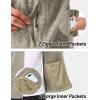 imageMAGCOMSEN Mens Fleece Jacket Lightweight Full Zip Jackets Casual Soft Warm Winter Coats Zip Up Sweater with PocketsKhaki Heather