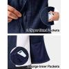 imageMAGCOMSEN Mens Fleece Jacket Lightweight Full Zip Jackets Casual Soft Warm Winter Coats Zip Up Sweater with PocketsNavy Blue Heather