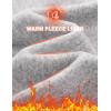 imageMAGCOMSEN Mens Fleece Jacket Lightweight Full Zip Jackets Casual Soft Warm Winter Coats Zip Up Sweater with PocketsWhite Heather