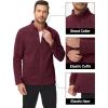 imageMAGCOMSEN Mens Fleece Jacket Lightweight Full Zip Jackets Casual Soft Warm Winter Coats Zip Up Sweater with PocketsWine Red Heather
