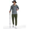 imageMAGCOMSEN Mens Fleece Joggers with Pockets Winter Warm Pants Workout Athletic Gym Sweatpants for MenArmy Green