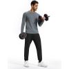 imageMAGCOMSEN Mens Fleece Joggers with Pockets Winter Warm Pants Workout Athletic Gym Sweatpants for MenBlack