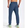 imageMAGCOMSEN Mens Fleece Joggers with Pockets Winter Warm Pants Workout Athletic Gym Sweatpants for MenBlue Grey