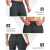 imageMAGCOMSEN Mens Fleece Joggers with Pockets Winter Warm Pants Workout Athletic Gym Sweatpants for MenDark Grey