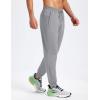 imageMAGCOMSEN Mens Fleece Joggers with Pockets Winter Warm Pants Workout Athletic Gym Sweatpants for MenLight Grey