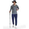 imageMAGCOMSEN Mens Fleece Joggers with Pockets Winter Warm Pants Workout Athletic Gym Sweatpants for MenNavy