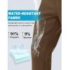 imageMAGCOMSEN Mens Fleece Lined Sweatpants with Zipper Pockets Athletic Workout Running Winter Water Resistant PantsDark Brown