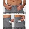 imageMAGCOMSEN Mens Fleece Lined Sweatpants with Zipper Pockets Athletic Workout Running Winter Water Resistant PantsMedium Grey
